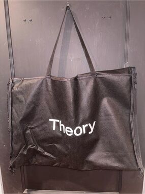 Theory Black Garment Bag Suit Dress Travel Storage Bag Zip Closure